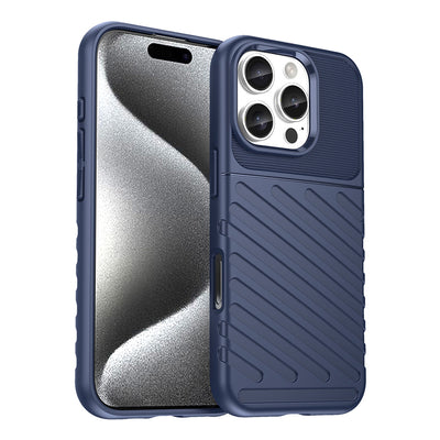 Thunder Case for iPhone 16 Pro Max Silicone Case - Blue — Hurtel