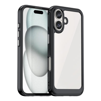Outer Space Case with Gel Frame for iPhone 16 Plus - Black — Hurtel