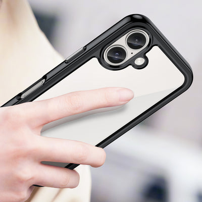 Outer Space Case with Gel Frame for iPhone 16 Plus - Black — Hurtel