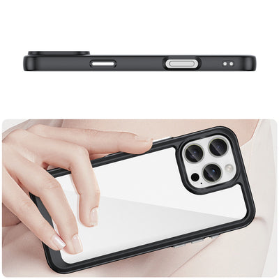 Outer Space Case with Gel Frame for iPhone 16 Pro Max - Black — Hurtel