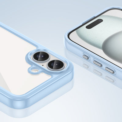 Outer Space Case with Gel Frame for iPhone 16 - Blue — Hurtel