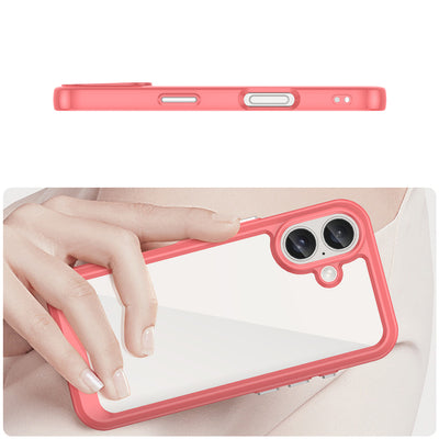 Outer Space Case with Gel Frame for iPhone 16 - Red — Hurtel