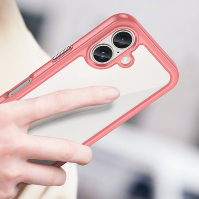 Outer Space Case with Gel Frame for iPhone 16 - Red — Hurtel