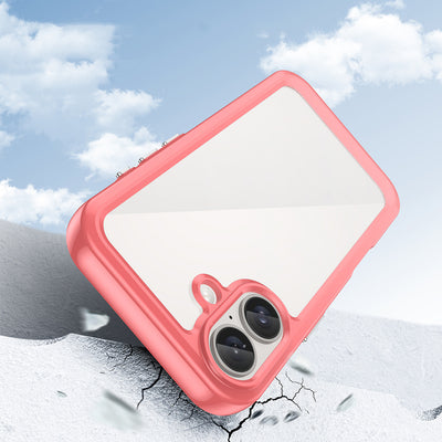 Outer Space Case with Gel Frame for iPhone 16 Plus - Red — Hurtel
