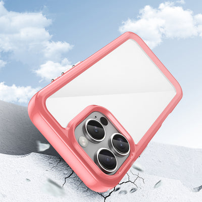 Outer Space Case with Gel Frame for iPhone 16 Pro Max - Red — Hurtel