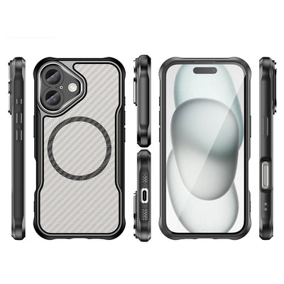 Leading Series MagSafe Silicone Case for iPhone 16 - Black — Hurtel