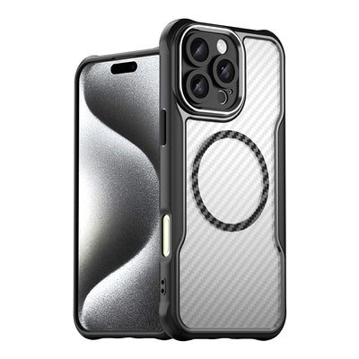 Leading Series MagSafe Silicone Case for iPhone 16 Pro Max - Black — Hurtel