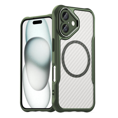 Leading Series MagSafe Silicone Case for iPhone 16 - Green — Hurtel