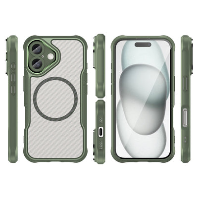 Leading Series MagSafe Silicone Case for iPhone 16 - Green — Hurtel