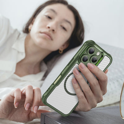 Leading Series MagSafe Silicone Case for iPhone 16 Pro Max - Green — Hurtel