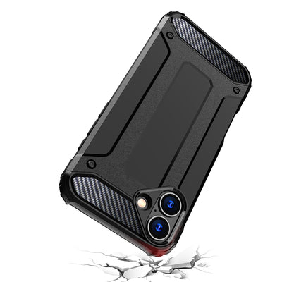 Hybrid Armor iPhone 16 Case - Black — Hurtel