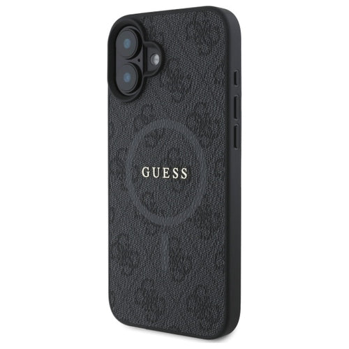 Guess 4G Ring Classic Logo MagSafe case for iPhone 16 - black