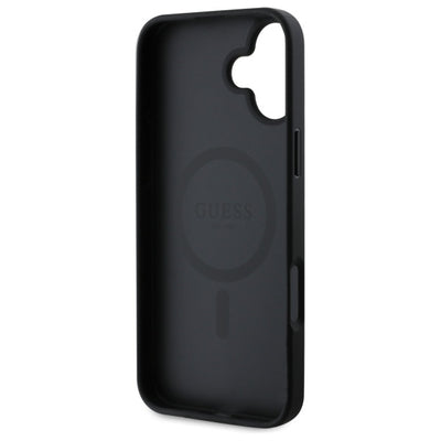 Guess 4G Ring Classic Logo MagSafe case for iPhone 16 - black