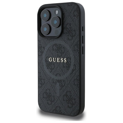 Guess 4G Ring Classic Logo MagSafe case for iPhone 16 Pro Max - black