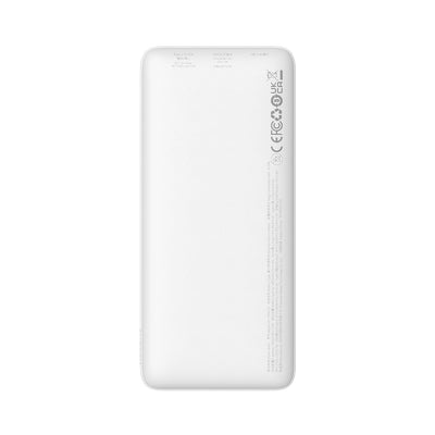 Baseus Airpow 20W 10000mAh Power Bank with Baseus Simple Series USB-A - USB-C 30 cm Cable - White