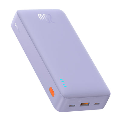 Baseus Airpow 20W 20000mAh Power Bank with Baseus Simple Series USB-A - USB-C 50cm Cable - Purple