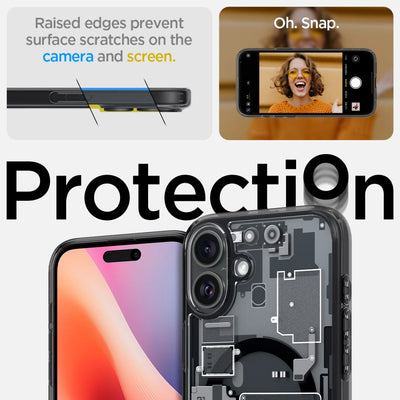 Spigen Ultra Hybrid MagSafe Zero One for iPhone 16 - Dark Gray