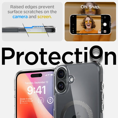 Spigen Ultra Hybrid MagSafe Carbon Fiber for iPhone 16 - Dark Gray