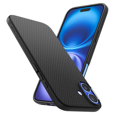 Spigen Liquid Air iPhone 16 Case - Black