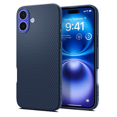 Spigen Liquid Air iPhone 16 Case - Blue