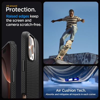 Spigen Liquid Air iPhone 16 Pro Case - Black