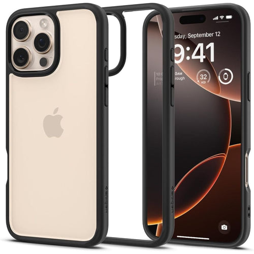 Spigen Ultra Hybrid Case for iPhone 16 Pro Max - Matte Black