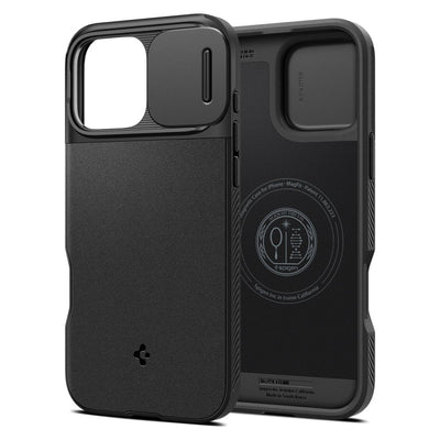 Spigen Optik Armor Mag Case with MagSafe for iPhone 16 Pro Max - Black