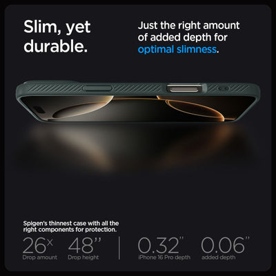 Spigen Liquid Air Case for iPhone 16 Pro Max - Green