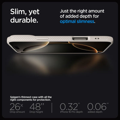 Spigen Liquid Air Case for iPhone 16 Pro Max - Titanium