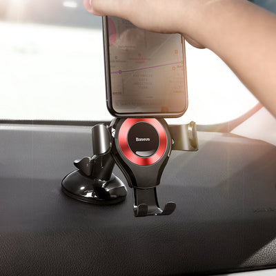 Baseus Osculum SUYL-XP09 gravity car holder for windshield or dashboard - red