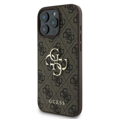 Guess 4G Big Logo Case for iPhone 16 Pro - Brown