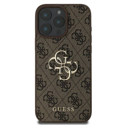 Guess 4G Big Logo Case for iPhone 16 Pro - Brown