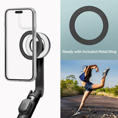 Selfie stick Spigen S571W MagSafe Bluetooth with tripod - black