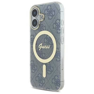 Guess IML 4G MagSafe iPhone 16 Case - Blue