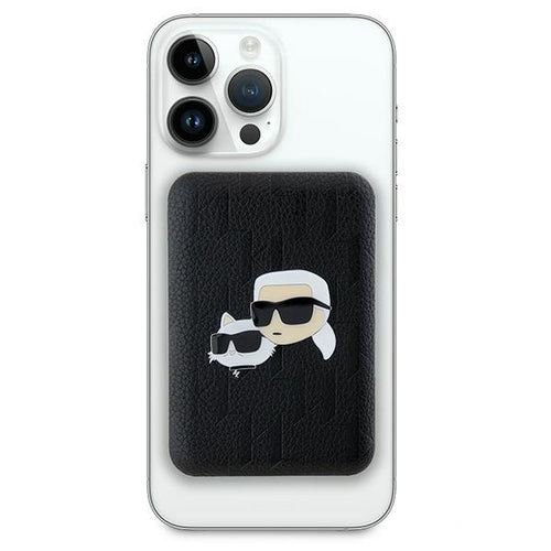Karl Lagerfeld Powerbank inductive KLPB5FPGKSKCHK 16W 5000mAh black/black Karl&Choupette Head Pin MagSafe