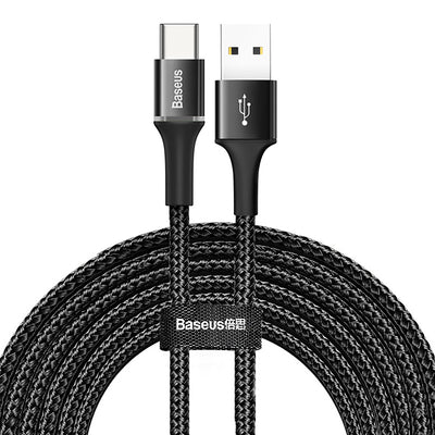 Baseus Halo USB-A - USB-C 2A Cable 3m - Black