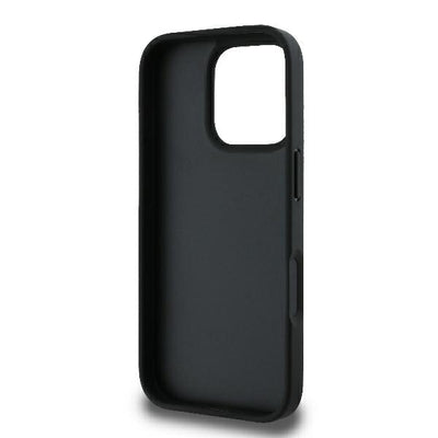 Karl Lagerfeld Monogram Karl & Choupette Head Pin iPhone 16 Pro Case - Black