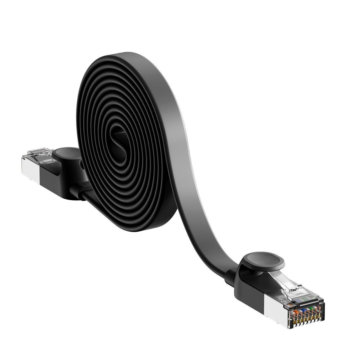 Baseus Cat 6 UTP Ethernet RJ45 Cable Flat 1m black - Product Image 4