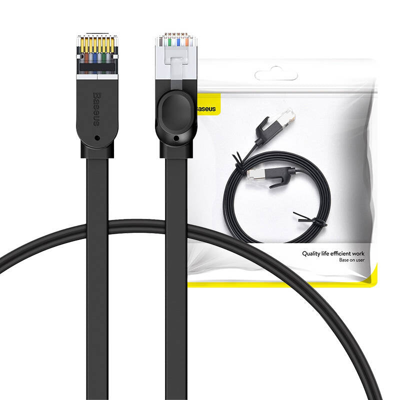 Baseus Cat 6 UTP Ethernet RJ45 Cable Flat 1m black - Product Image 9