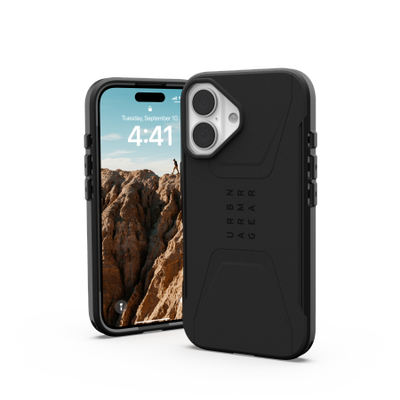 UAG Civilian Magsafe iPhone 16 Case - Black