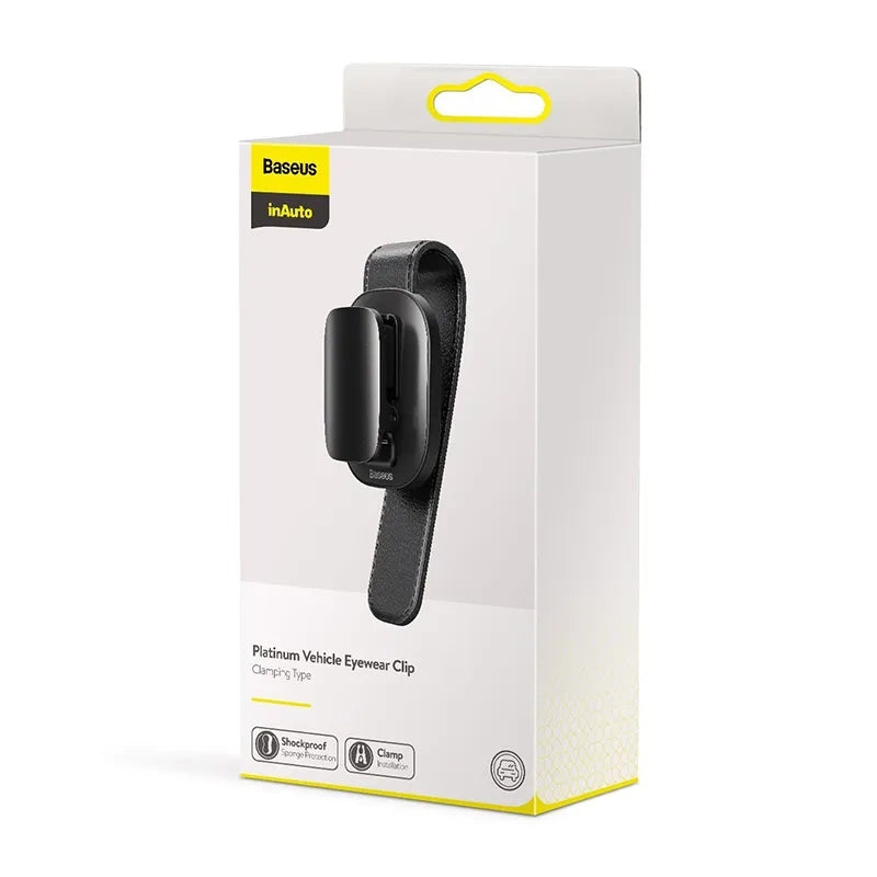 Baseus Platinum Vehicle eyewear clip (clamping type) Black - Product Image 6