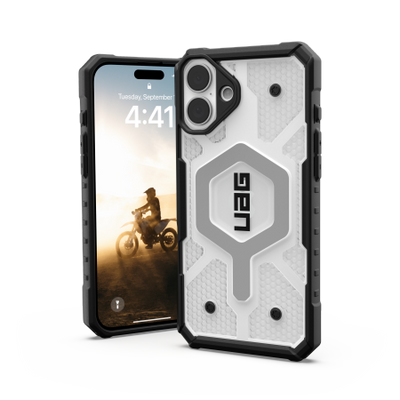 UAG Pathfinder Clear Magsafe iPhone 16 Plus Case - White