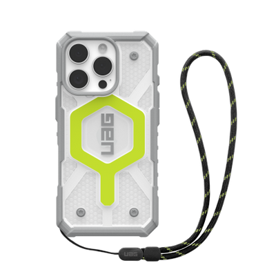 UAG Pathfinder Clear Magsafe Bundle Case with Lanyard for iPhone 16 Pro - Green