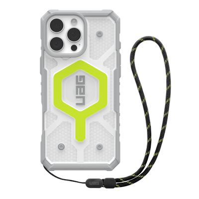 UAG Pathfinder Clear Magsafe Bundle Case with Lanyard for iPhone 16 Pro Max - Green