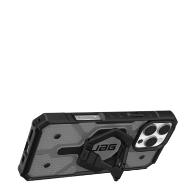 UAG Pathfinder Clear Magsafe Bundle Case with Magnetic Ring Stand for iPhone 16 Pro Max - Black