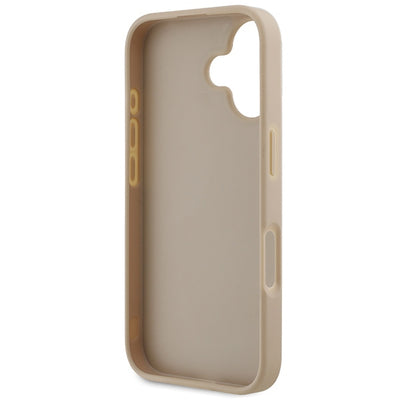 DKNY Checkered Pattern & Printed Stripes iPhone 16 Case - Pink