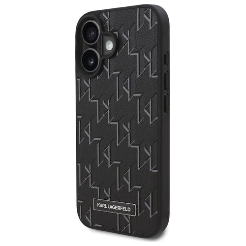 Karl Lagerfeld Hot Stamp Magsafe iPhone 16 Plus Case - Black