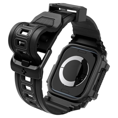 Spigen Rugged Armor Pro Apple Watch 10 (42mm) Strap Case - Black