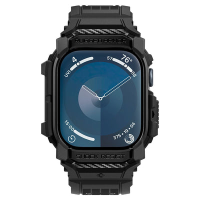 Spigen Rugged Armor Pro Apple Watch 10 (42mm) Strap Case - Black