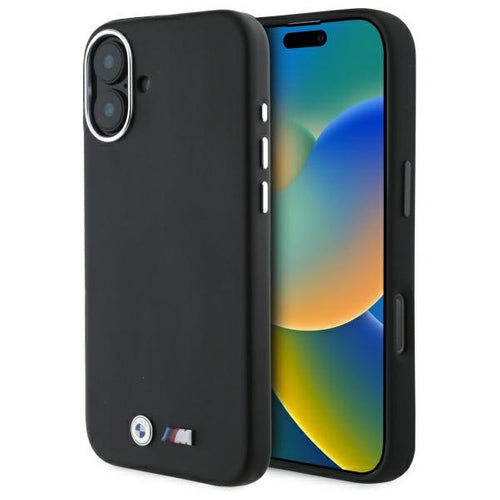 BMW M Smooth Full Wrapped Metal MagSafe Case for iPhone 16 Plus - Black